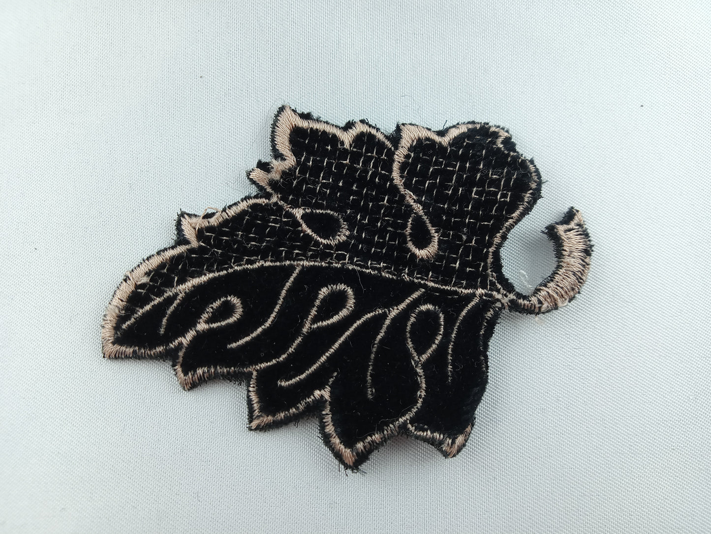 Patch feuille noir et choco - 10 pièces - Référence : PA001