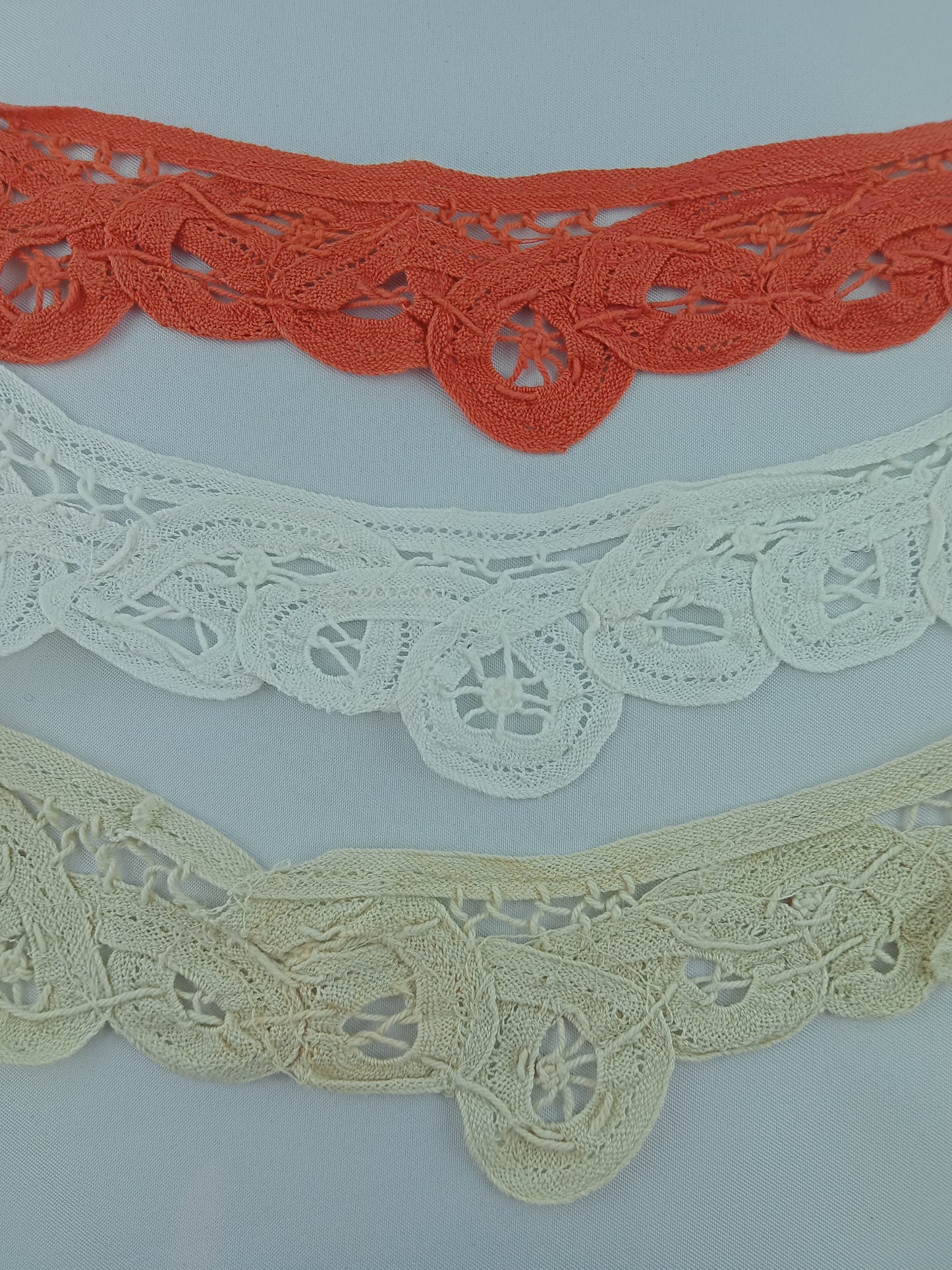 Galon Orange / Blanc / Beige - 50 mètres - Référence : G025