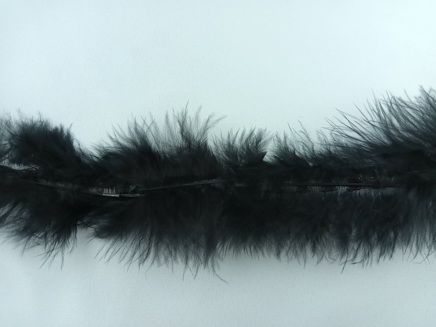 Galon avec des plumes en Noir et Brun - 10 mètre - Référence : G002