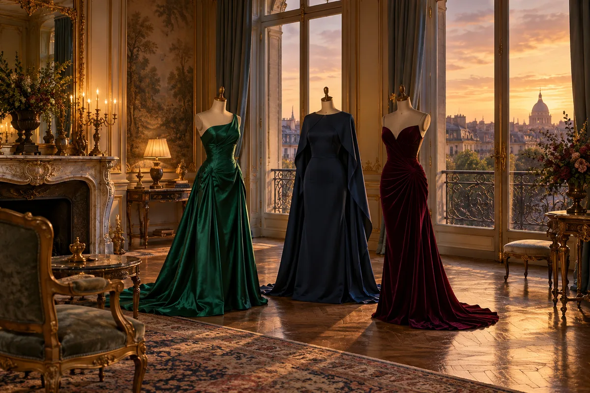 Robe de soirée : matières, coupes et détails pour choisir selon l'occasion