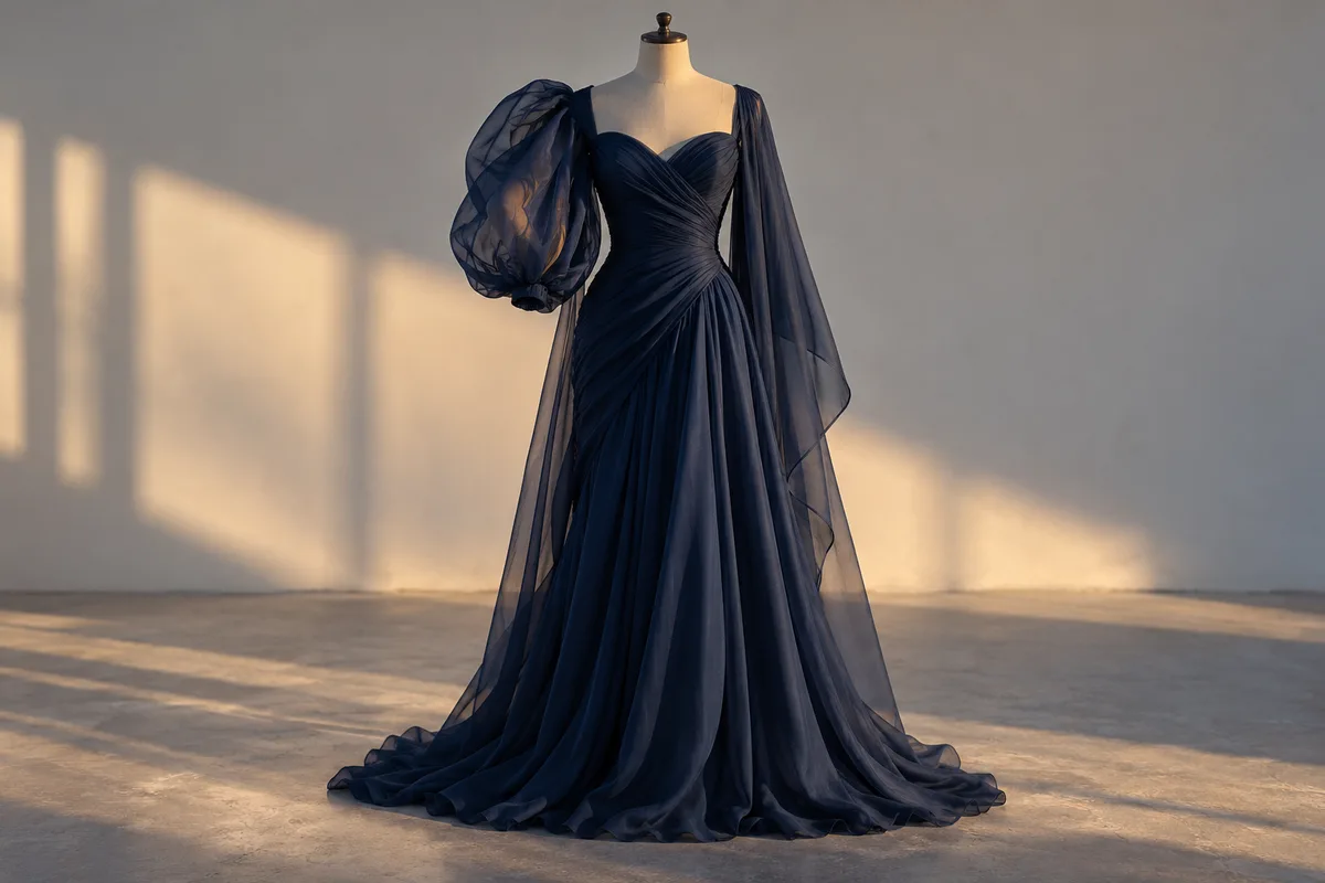 Manches bouffantes et capes